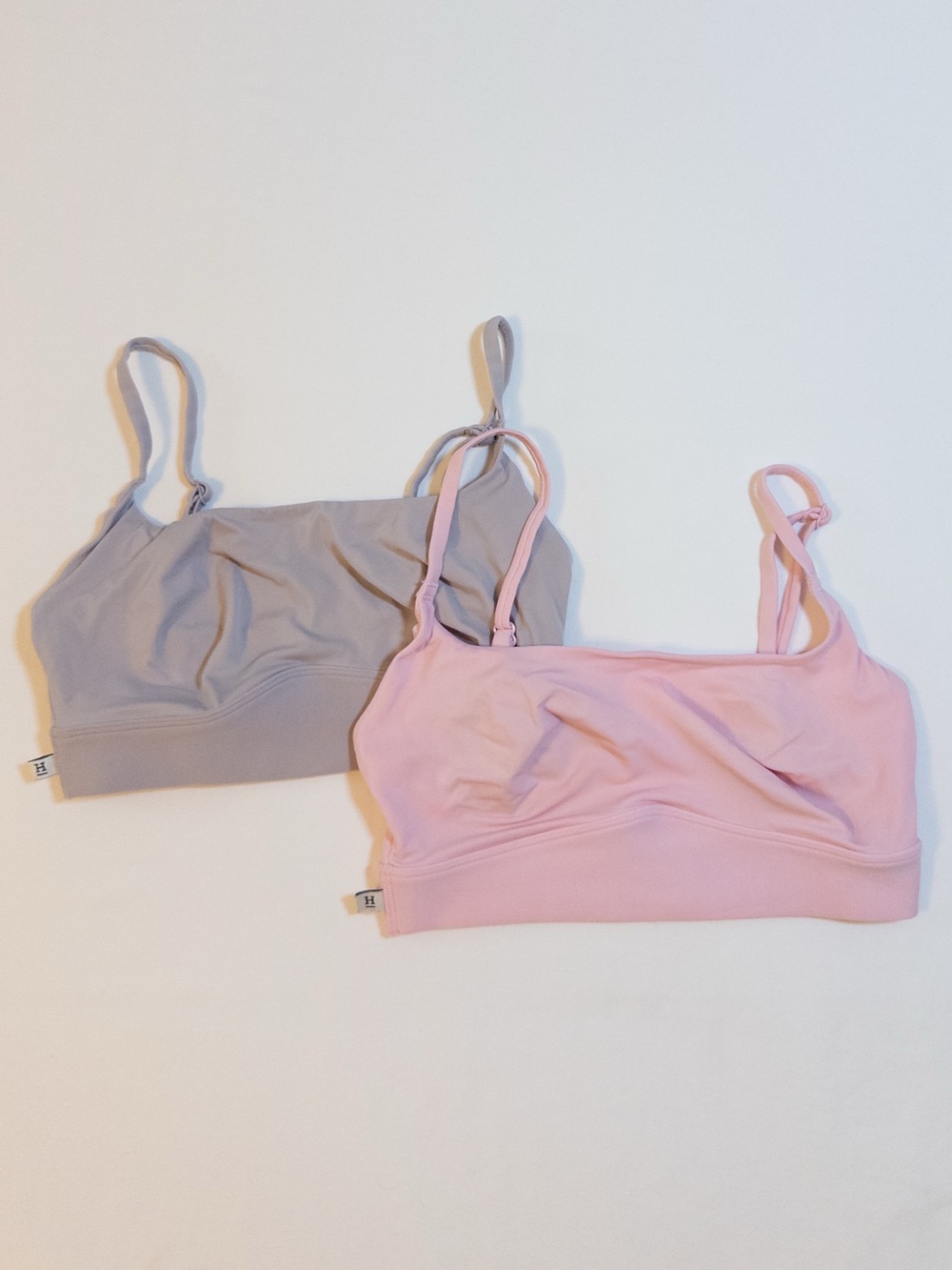 Harper Wilde Scoop Bralette Bundle Pink Gray Size M 2 Pack